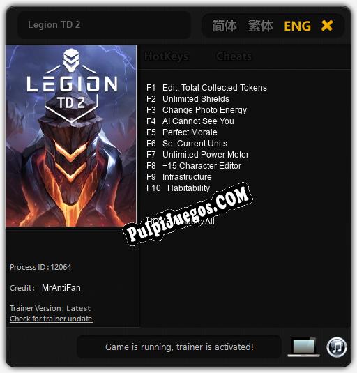 Legion TD 2: Trainer +10 [v1.1]