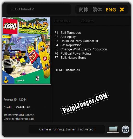 LEGO Island 2: Cheats, Trainer +7 [MrAntiFan]