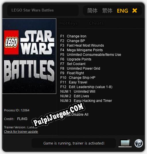 Entrenador liberado a LEGO Star Wars Battles [v1.0.6]