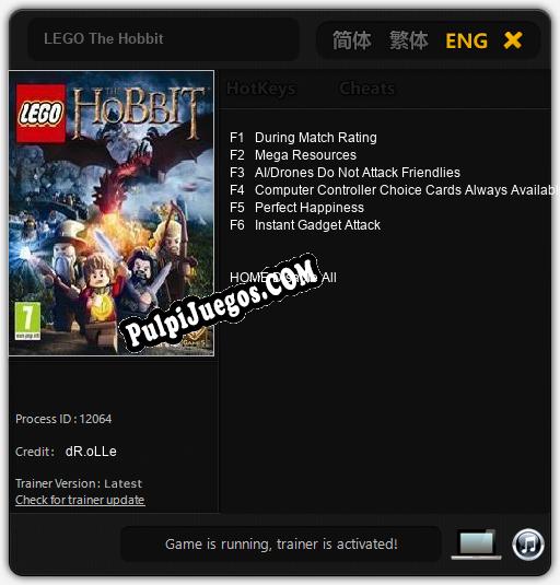 LEGO The Hobbit: Treinador (V1.0.51)