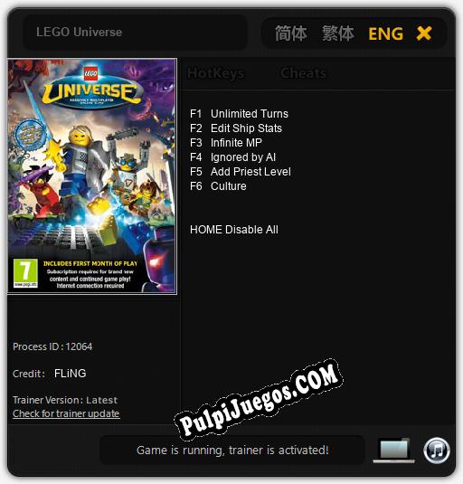 Entrenador liberado a LEGO Universe [v1.0.2]