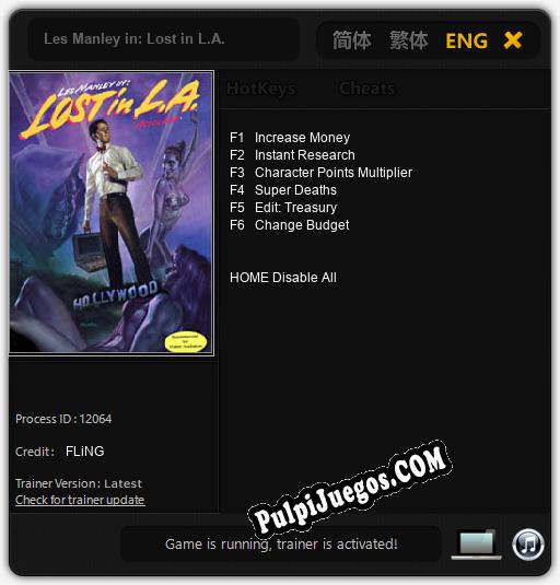 Les Manley in: Lost in L.A.: Treinador (V1.0.51)