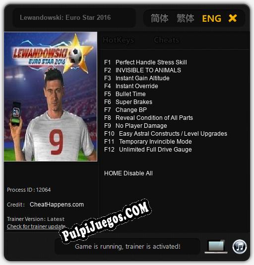 Lewandowski: Euro Star 2016: Trainer +12 [v1.3]