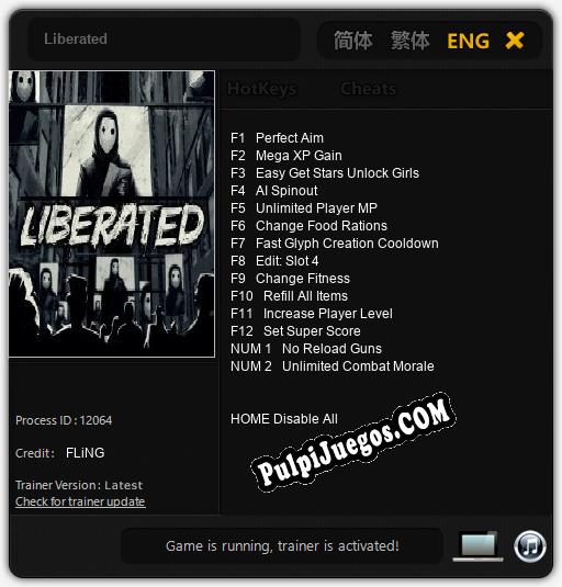 Liberated: Trainer +14 [v1.9]