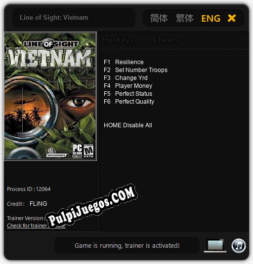 Entrenador liberado a Line of Sight: Vietnam [v1.0.8]