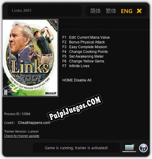 Links 2001: Trainer +7 [v1.4]