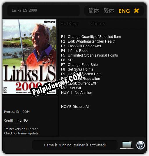 Links LS 2000: Trainer +13 [v1.3]