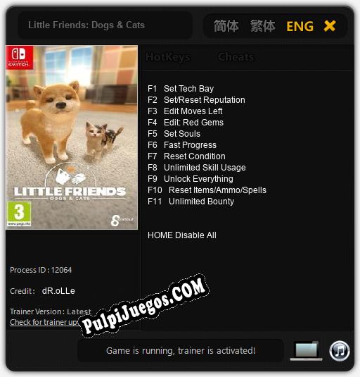 Little Friends: Dogs & Cats: Trainer +11 [v1.9]