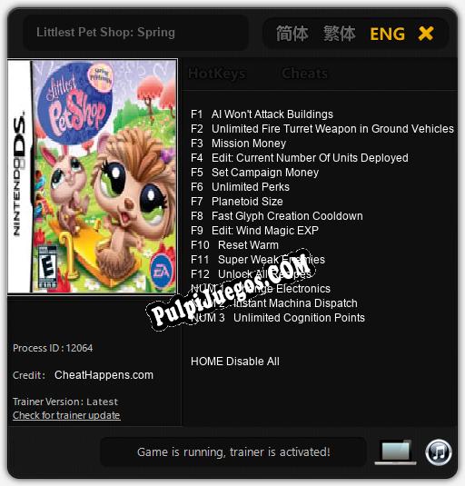 Littlest Pet Shop: Spring: Cheats, Trainer +15 [CheatHappens.com]