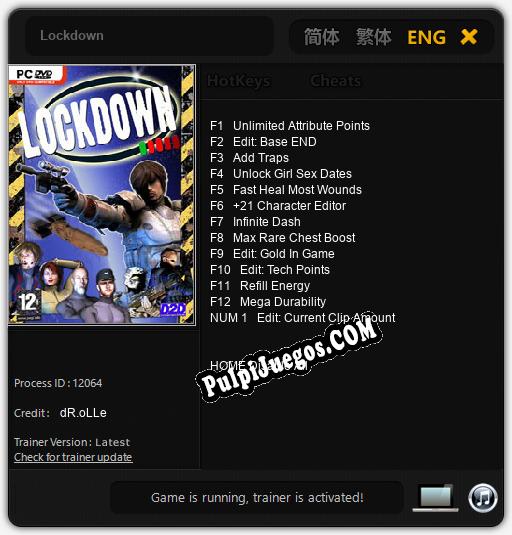 Entrenador liberado a Lockdown [v1.0.1]