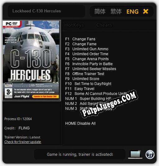 Lockheed C-130 Hercules: Trainer +15 [v1.1]