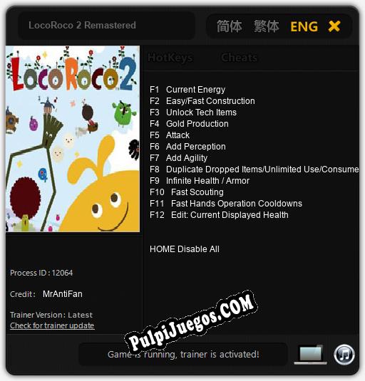 LocoRoco 2 Remastered: Treinador (V1.0.57)