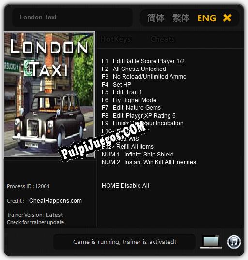 London Taxi: Treinador (V1.0.23)