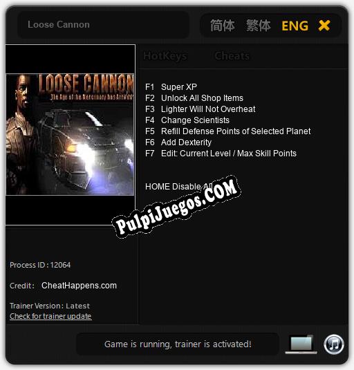 Loose Cannon: Trainer +7 [v1.2]