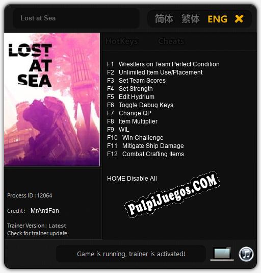 Lost at Sea: Trainer +12 [v1.3]