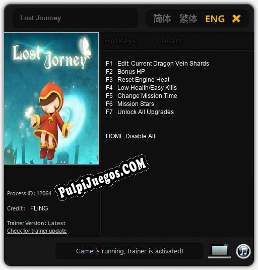 Entrenador liberado a Lost Journey [v1.0.2]