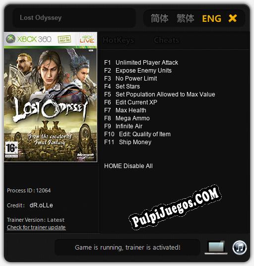 Lost Odyssey: Cheats, Trainer +11 [dR.oLLe]