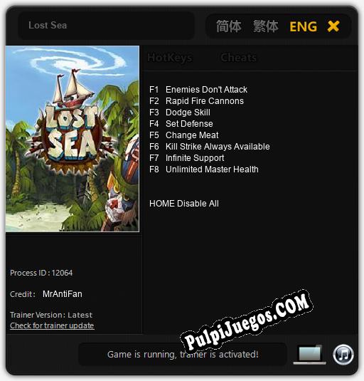 Lost Sea: Cheats, Trainer +8 [MrAntiFan]