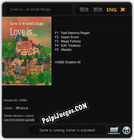 Entrenador liberado a Love is... in small things [v1.0.7]