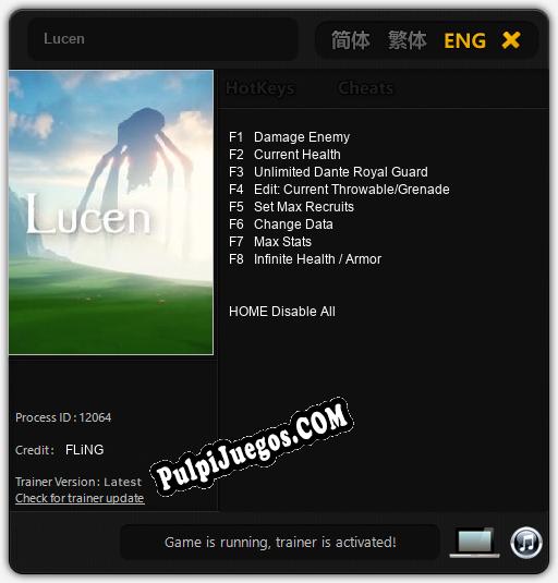 Entrenador liberado a Lucen [v1.0.9]