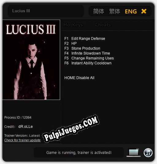 Lucius III: Treinador (V1.0.18)