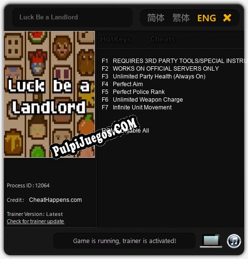 Entrenador liberado a Luck Be a Landlord [v1.0.6]