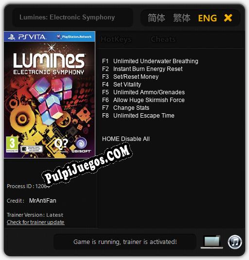 Lumines: Electronic Symphony: Treinador (V1.0.99)