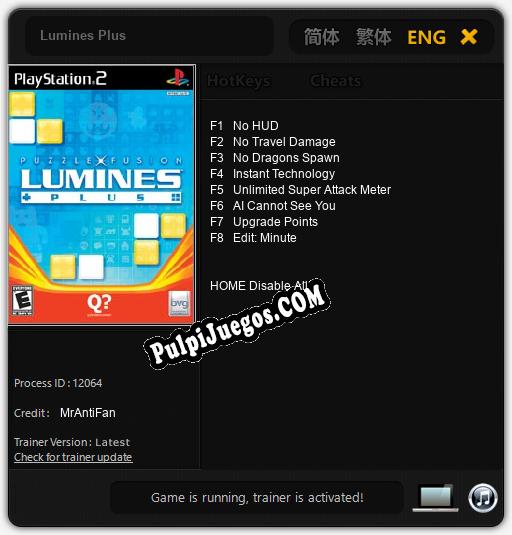 Lumines Plus: Treinador (V1.0.99)