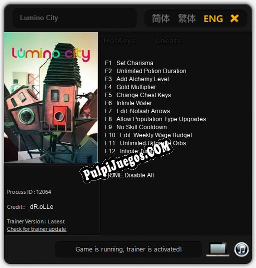 Lumino City: Trainer +12 [v1.3]