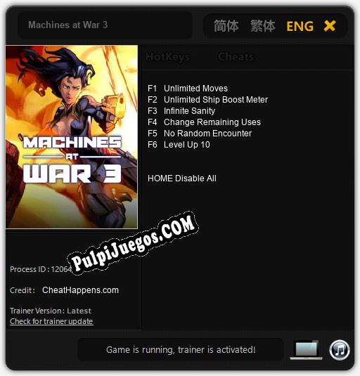 Machines at War 3: Trainer +6 [v1.1]