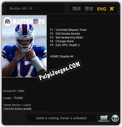 Madden NFL 24: Cheats, Trainer +5 [FLiNG]