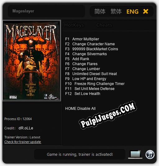 Entrenador liberado a Mageslayer [v1.0.5]