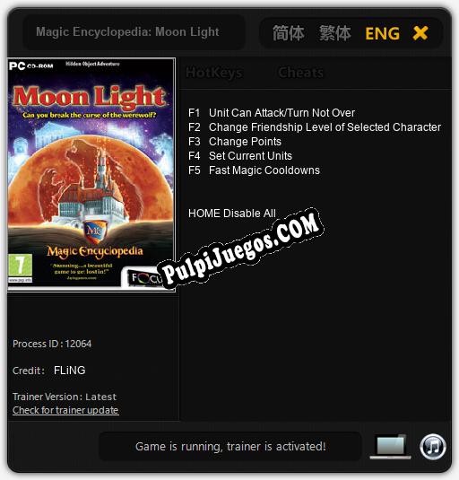 Entrenador liberado a Magic Encyclopedia: Moon Light [v1.0.2]