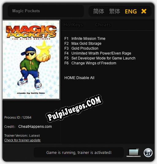 Magic Pockets: Trainer +6 [v1.3]