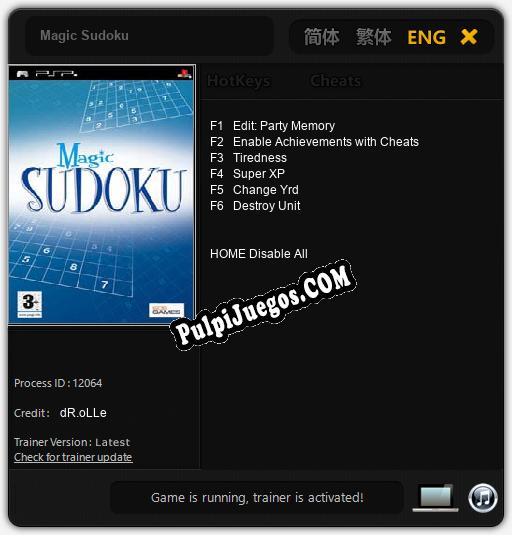 Entrenador liberado a Magic Sudoku [v1.0.6]