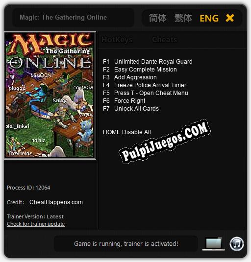 Entrenador liberado a Magic: The Gathering Online [v1.0.8]