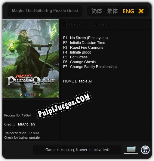 Magic: The Gathering Puzzle Quest: Cheats, Trainer +7 [MrAntiFan]