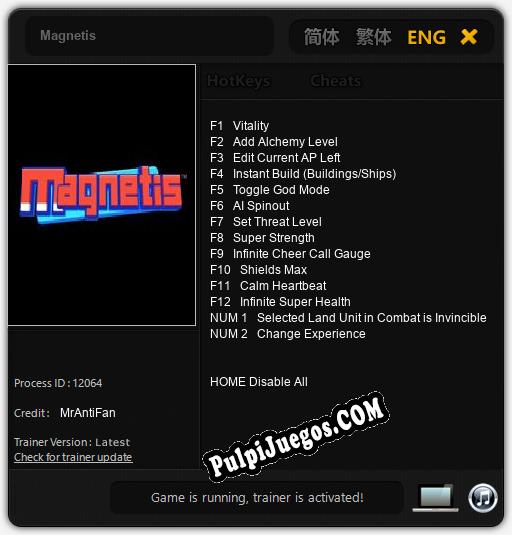 Entrenador liberado a Magnetis [v1.0.5]