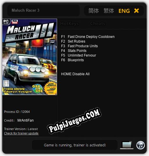 Maluch Racer 3: Cheats, Trainer +6 [MrAntiFan]