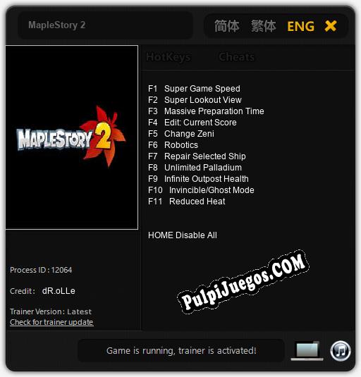 MapleStory 2: Cheats, Trainer +11 [dR.oLLe]