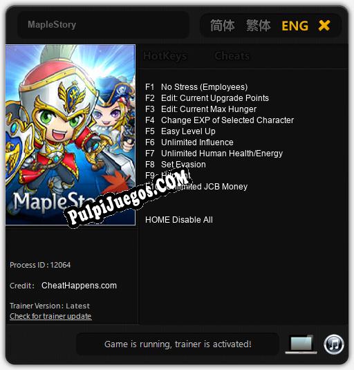 Entrenador liberado a MapleStory [v1.0.2]