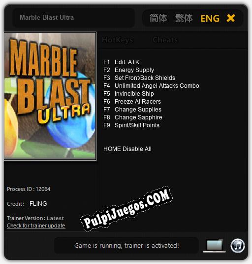 Marble Blast Ultra: Cheats, Trainer +9 [FLiNG]