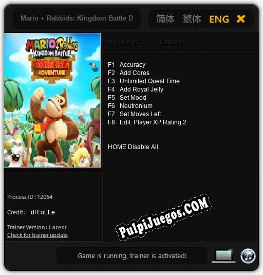 Mario + Rabbids: Kingdom Battle Donkey Kong Adventure: Treinador (V1.0.53)