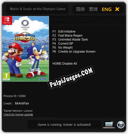 Mario & Sonic at the Olympic Games Tokyo 2020: Treinador (V1.0.38)