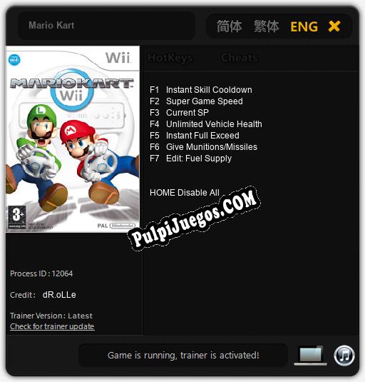 Mario Kart: Cheats, Trainer +7 [dR.oLLe]