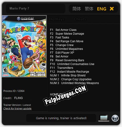 Entrenador liberado a Mario Party 7 [v1.0.8]