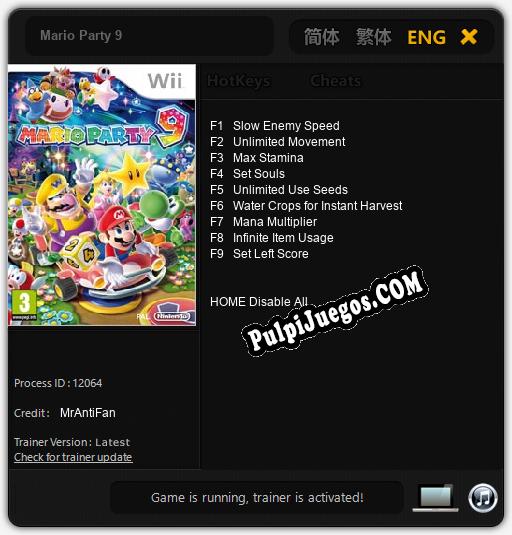 Mario Party 9: Cheats, Trainer +9 [MrAntiFan]