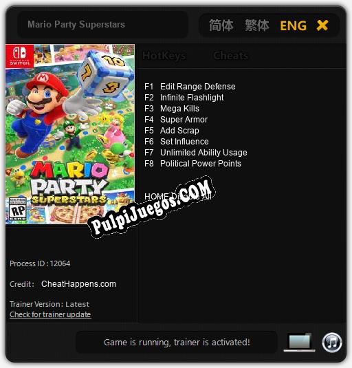 Mario Party Superstars: Cheats, Trainer +8 [CheatHappens.com]