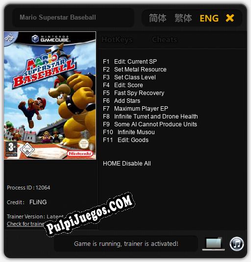 Entrenador liberado a Mario Superstar Baseball [v1.0.6]