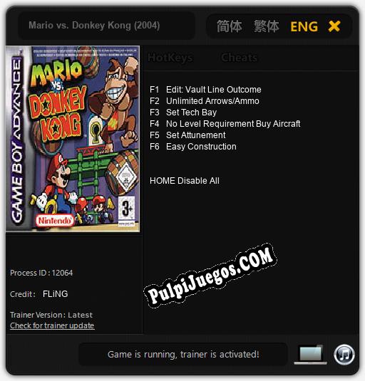 Mario vs. Donkey Kong (2004): Cheats, Trainer +6 [FLiNG]